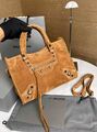 Сумка Balenciaga женский замша коричневый c1681024-1-5