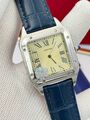 Мужские часы Cartier Suntos-Dumont мужской кожа синий y2308881-1-4