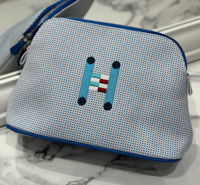 Косметичка Hermès женский текстиль бирюзовый 186112