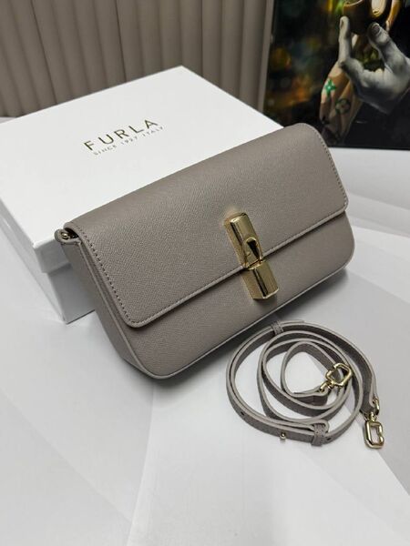 Сумка Furla женский кожа серый f7235679-1