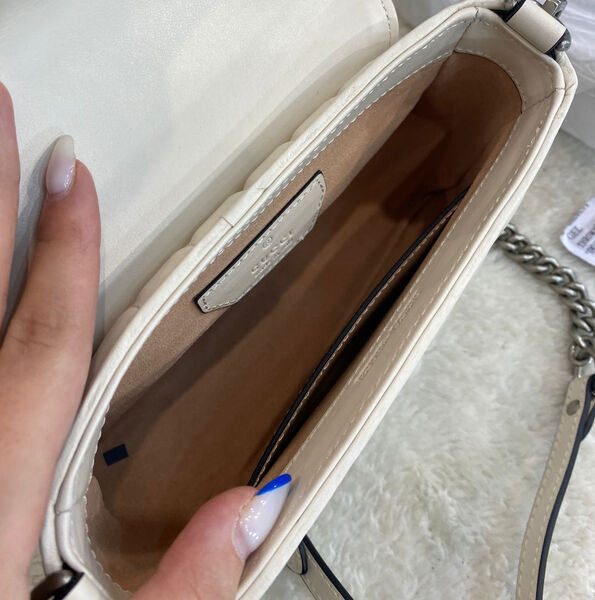 Сумка Gucci Marmont женский кожа белый 97052-3