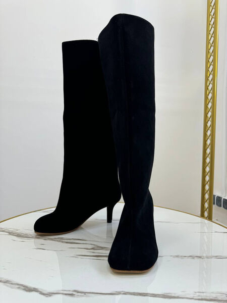 Сапоги Maison Margiela женский замша черный 159919-4