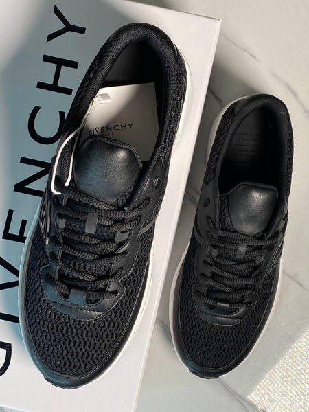 Мужские кроссовки Givenchy мужской кожа черный 172781-5