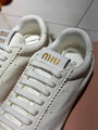 Кроссовки Miu Miu женский кожа белый 156685-2