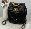 Рюкзак Chanel женский кожа черный,серебристый 149779