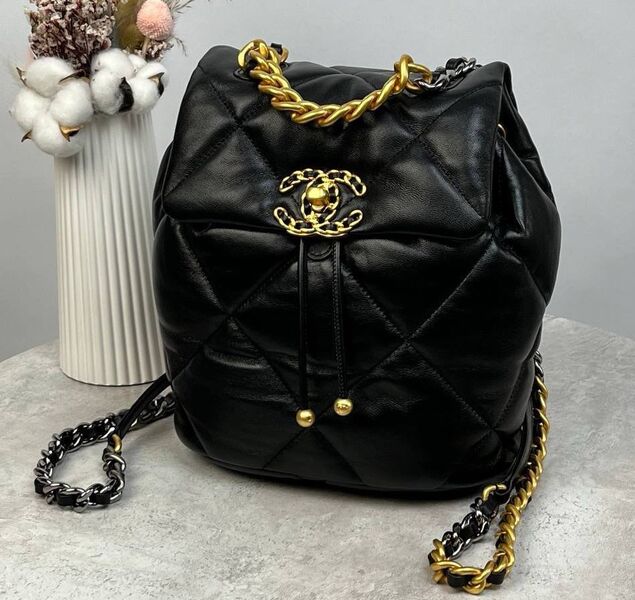 Рюкзак Chanel женский кожа черный 149779