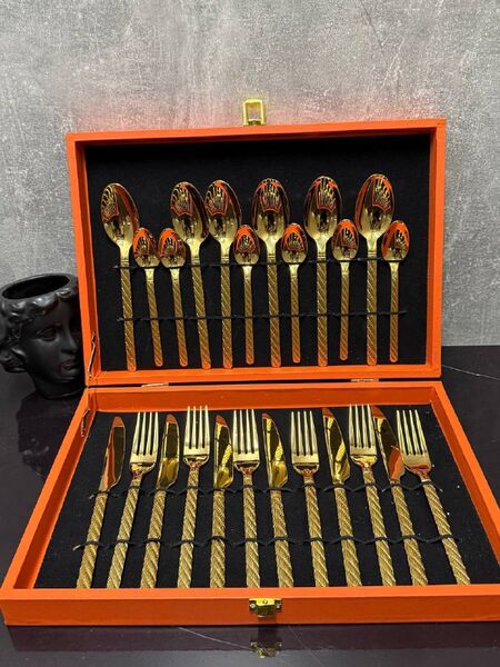 Набор столовых приборов Hermès металл бронзовый z0028865-1-3