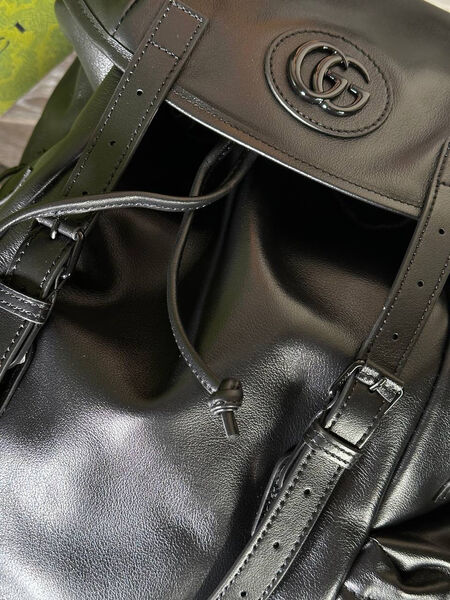 Мужской рюкзак Gucci мужской кожа черный 145923-8
