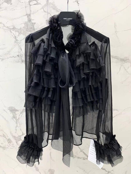 Блузка Balmain женский черный 179012-5
