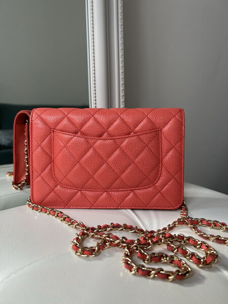 Сумка Chanel Mini женский кожа бордовый 143082-2