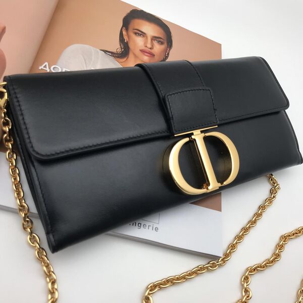 Клатч Dior Montaigne женский кожа черный 26103-3