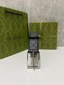 Мужской ремень Gucci мужской кожа черный m7052410-1-1