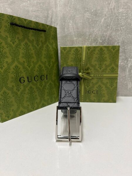 Мужской ремень Gucci мужской кожа черный m7052410-1