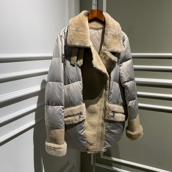 Пуховик Loro Piana женский графитовый 62829-7