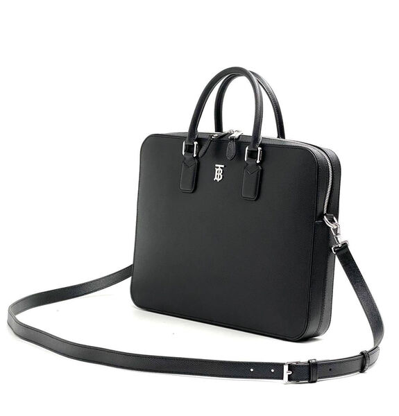 Мужской портфель Burberry мужской кожа черный 149939-2