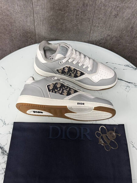 Мужские кроссовки Christian Dior мужской кожа белый 190045-3