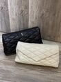 Клатч Saint Laurent женский кожа черный 26193-4