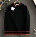 Мужской свитер Hermès мужской вязаная ткань черный 130894-1