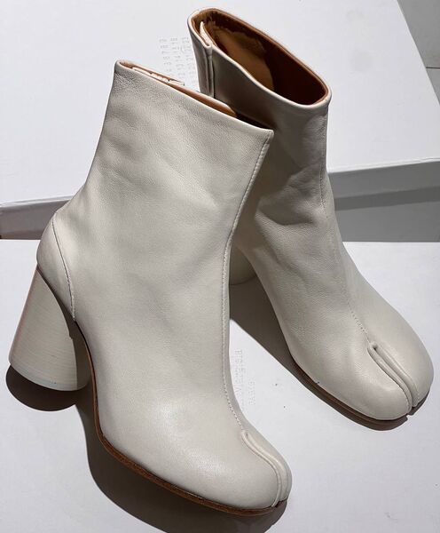Ботильоны Maison Margiela женский кожа графитовый 160779