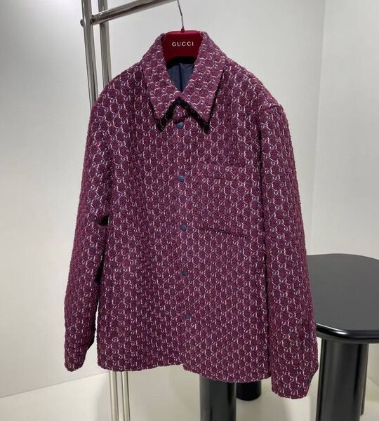 Рубашка Gucci женский бордовый 195705