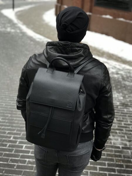 Рюкзак Loewe мужской кожа черный 65122-4