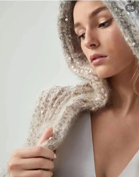 Кардиган Brunello Cucinelli женский вязаная ткань графитовый 120723-4