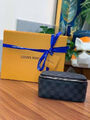 Мужской несессер косметичка Louis Vuitton мужской кожа синий 111308-5