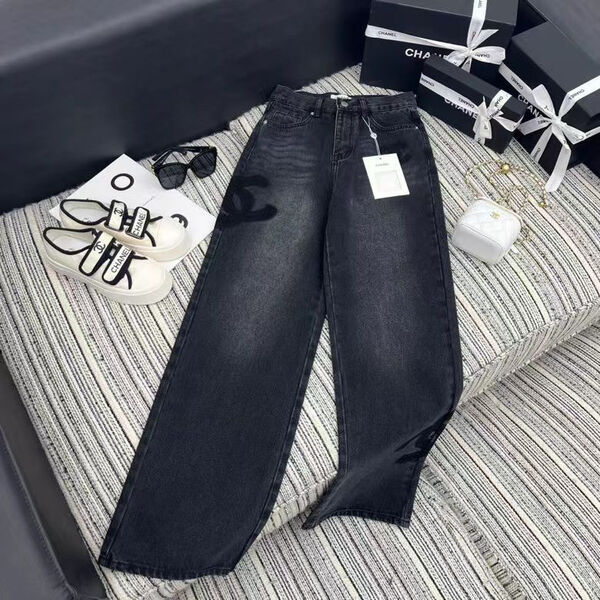 Джинсы Chanel женский джинса черный 104667