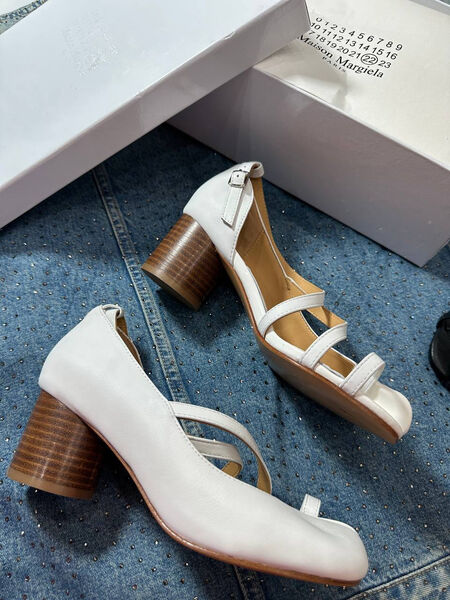 Туфли Maison Margiela женский кожа белый 155647-4