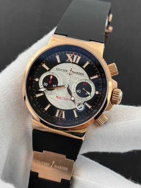 Мужские часы Ulysse Nardin мужской черный d3956105-1-3