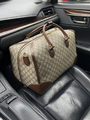 Дорожная сумка Gucci женский канва бежевый 96956-2