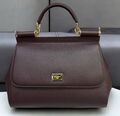 Сумка Dolce & Gabbana женский кожа бордовый 156590-1