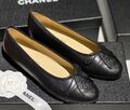 Балетки Chanel женский кожа черный 149341-1