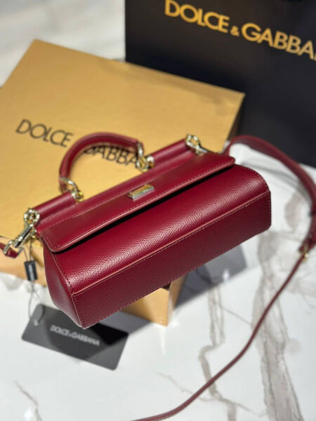 Сумка Dolce & Gabbana женский кожа бордовый 174226-4