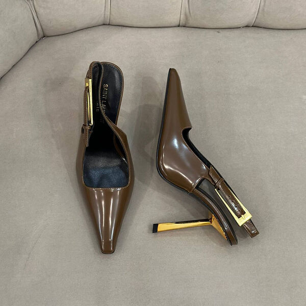 Туфли Saint Laurent женский кожа 133987-3