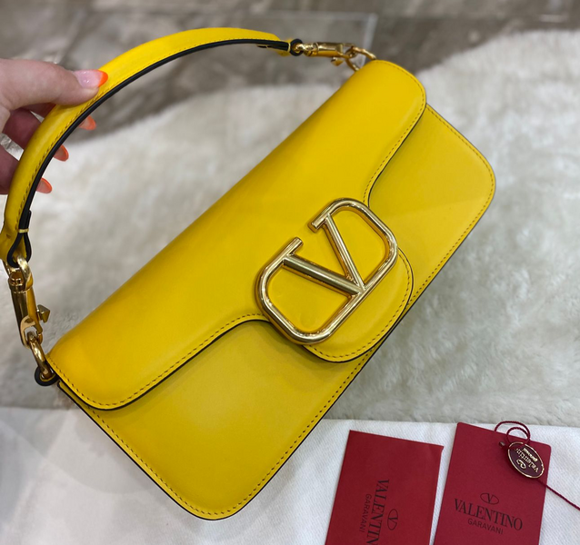Сумка Valentino женский кожа горчичный 77694