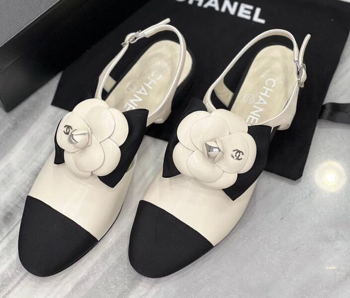 Туфли Chanel женский кожа белый 119061