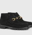 Ботинки Gucci женский замша черный 136767-4