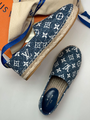 Эспадрильи Louis Vuitton женский текстиль синий 91382-6
