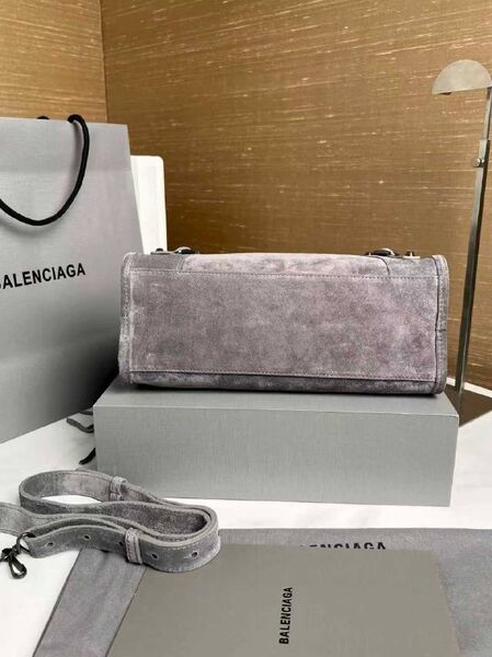 Сумка Balenciaga женский замша графитовый b9133563-1-6