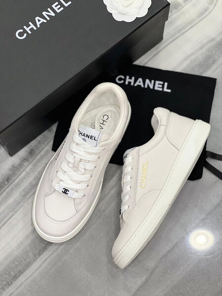 Кеды Chanel женский кожа белый 119025-4