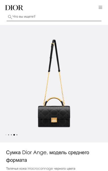 Сумка Christian Dior женский кожа черный 155096-9