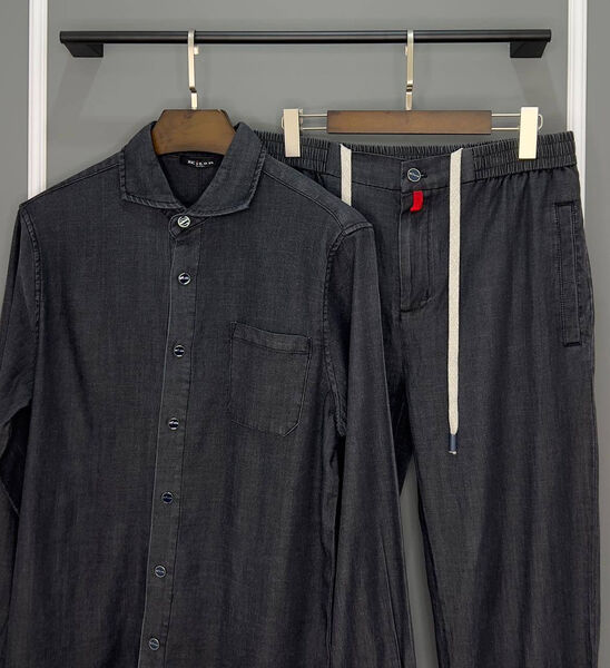 Мужской костюм Kiton мужской черный 145596-2