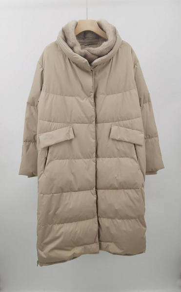 Пуховик Loro Piana женский бежевый 62813-7