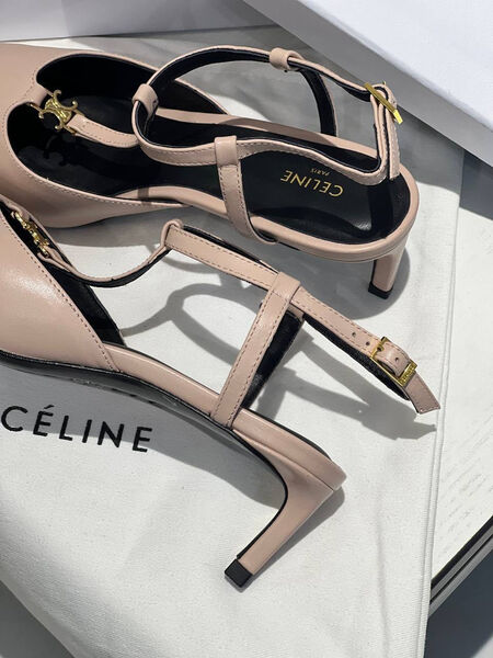 Туфли Celine женский кожа бежевый 104915-3