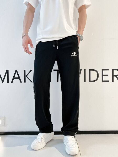 Мужские брюки Balenciaga мужской черный w3034797-1-2