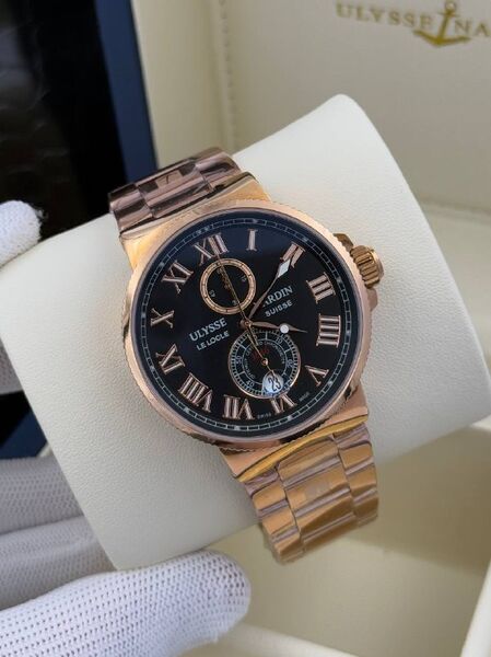 Мужские часы Ulysse Nardin мужской черный u6355543-1-2
