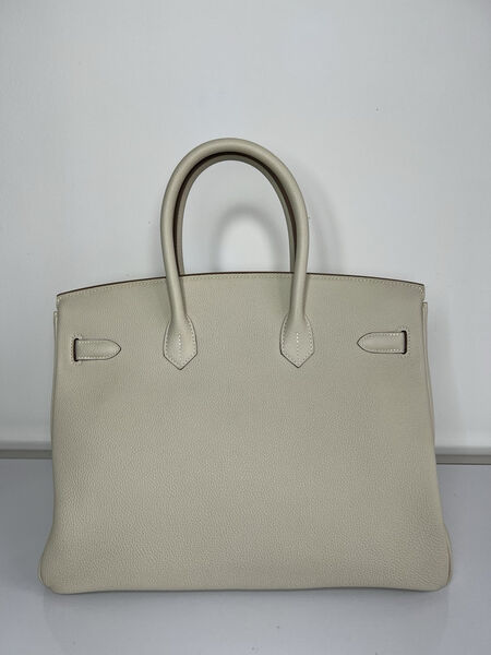 Сумка Hermès Birkin 35 женский кожа белый 139842-3