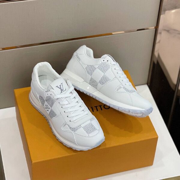 Мужские кроссовки Louis Vuitton Run Away мужской кожа белый k3602053-1-5