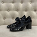 Туфли Chanel женский кожа черный 135454-2